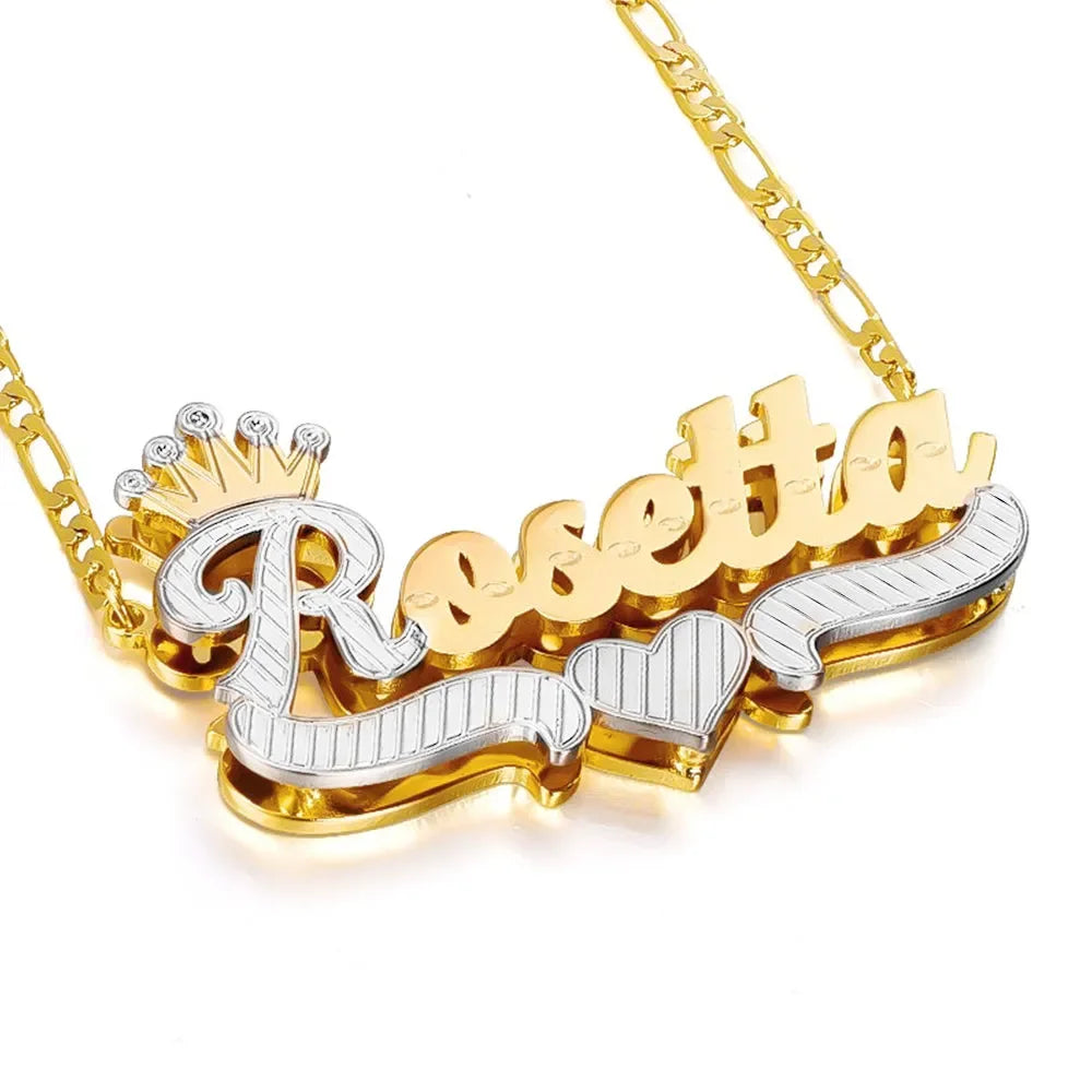 Custom Gold Plated Stainless steel Name Necklace